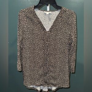 Dana Buchman Monochrome Patterned Top